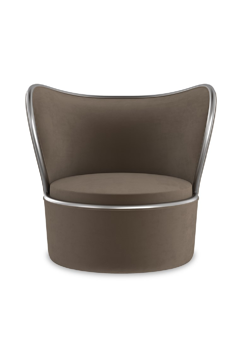   Dark Taupe Swivel Chair | Oroa.com