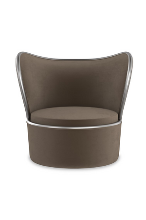   Dark Taupe Swivel Chair | Oroa.com