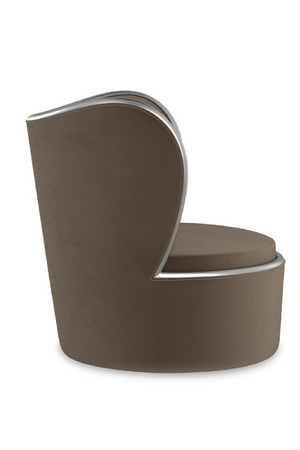   Dark Taupe Swivel Chair | Oroa.com