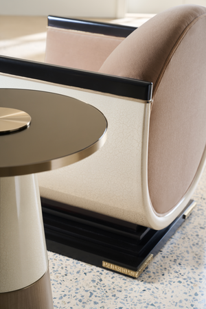 Scooped Frame Accent Chair | Caracole Helena | Oroa.com