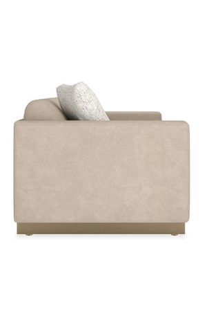   Cream Channel-Tufted Sofa | Oroa.com