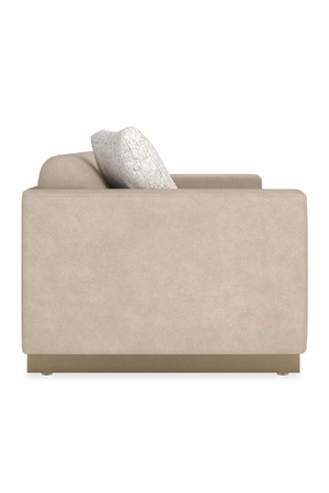   Cream Channel-Tufted Sofa | Oroa.com