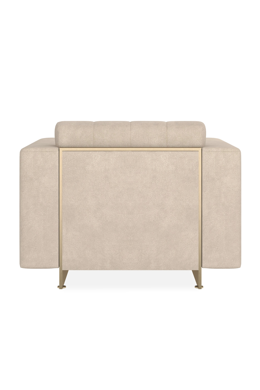Cream Channeled Lounge Chair | Caracole Well Balanced | Oroa.com