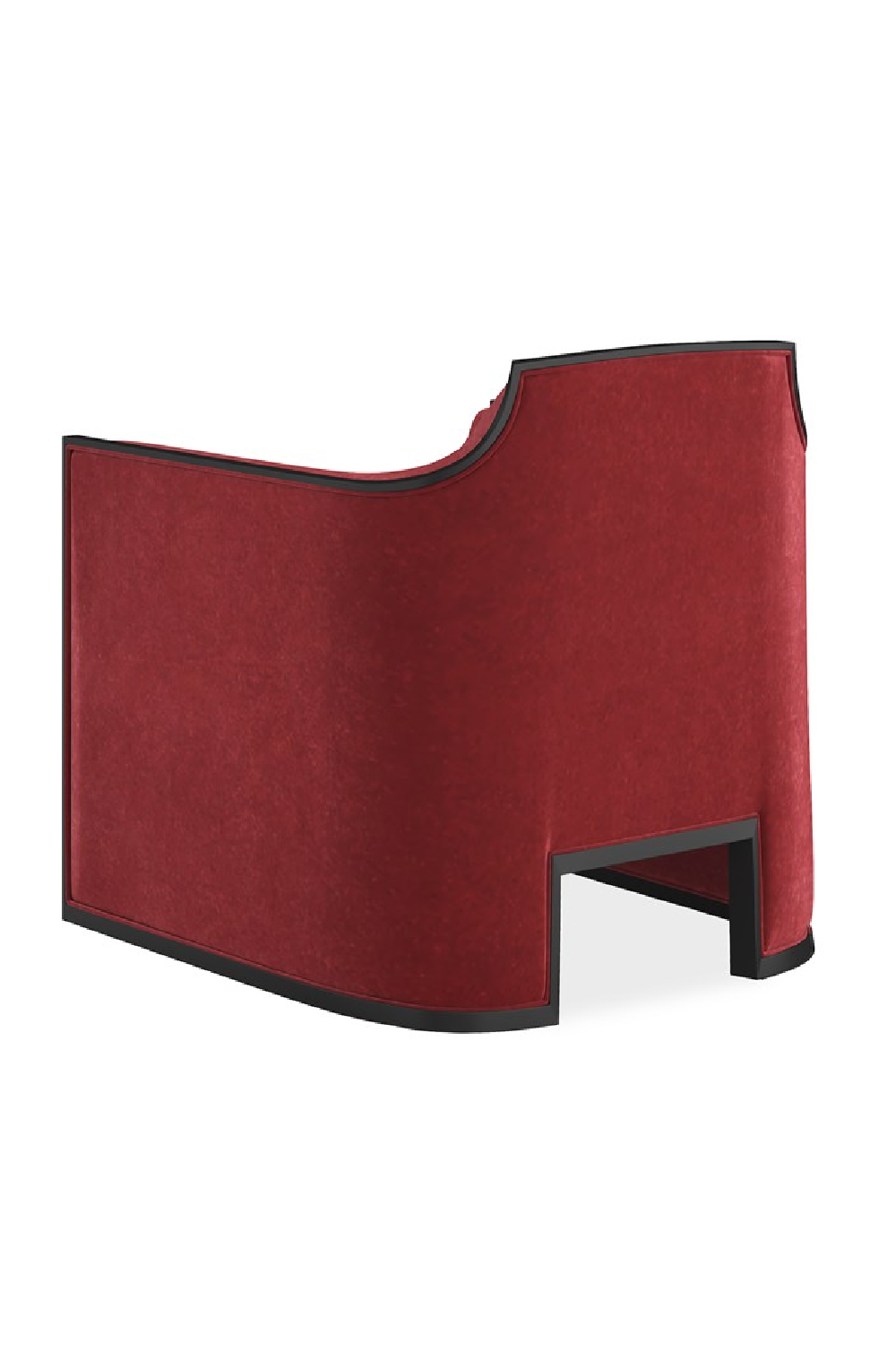 Velvet Angular Lounge Chair | Caracole The Cat's Meow | Oroa.com