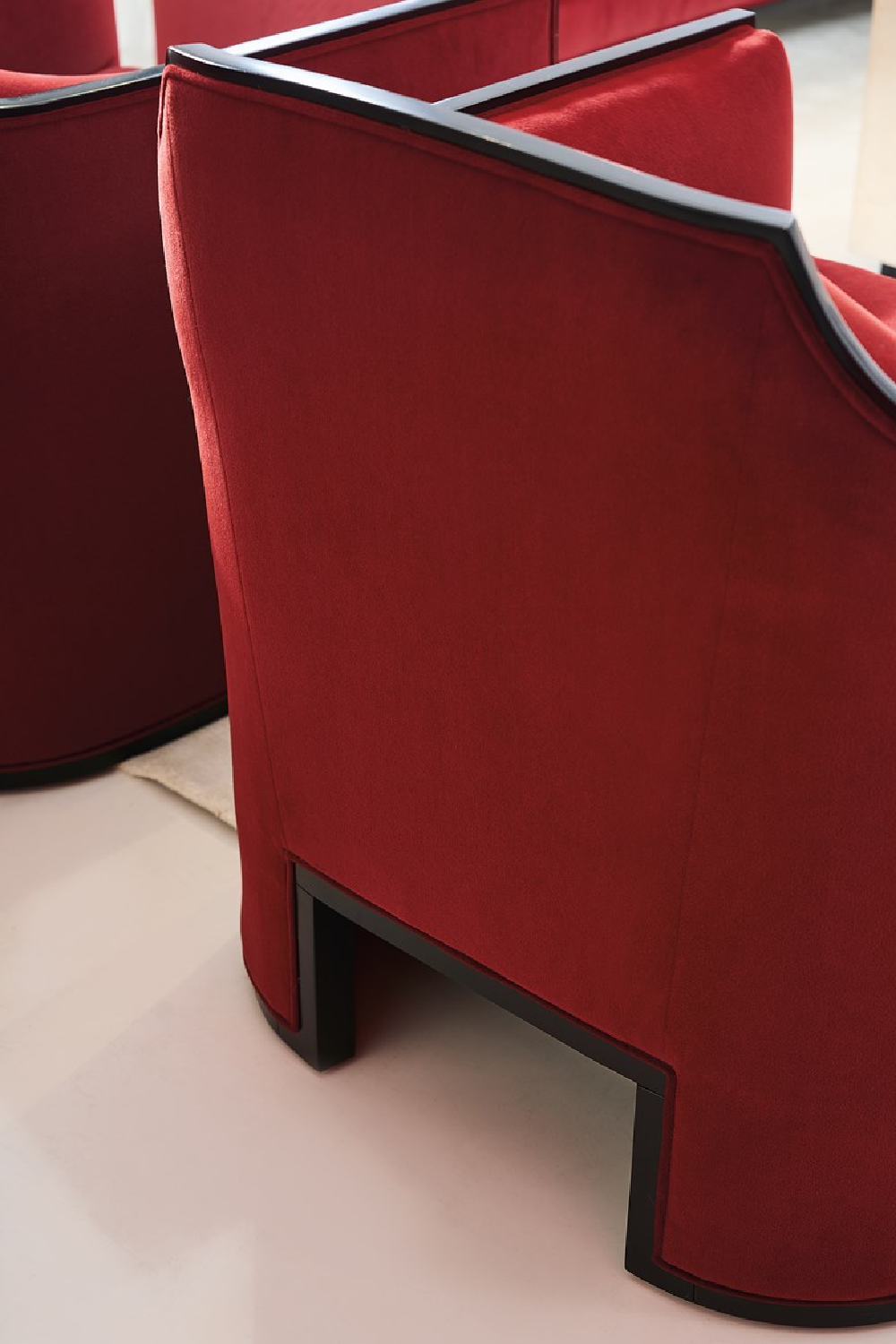 Velvet Angular Lounge Chair | Caracole The Cat's Meow | Oroa.com