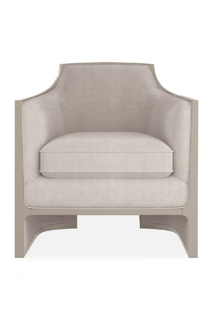 Velvet Angular Lounge Chair | Caracole The Cat's Meow | Oroa.com