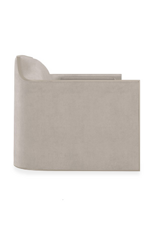 Velvet Angular Lounge Chair | Caracole The Cat's Meow | Oroa.com