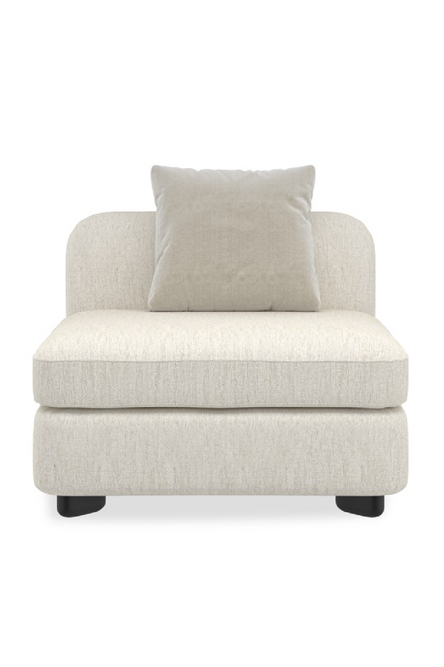Ivory Linen Sectional Chair | Caracole Lumi | Oroa.com