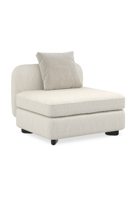 Ivory Linen Sectional Chair | Caracole Lumi | Oroa.com