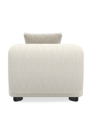 Ivory Linen Sectional Chair | Caracole Lumi | Oroa.com