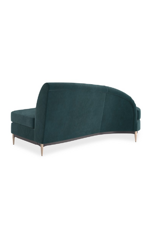 Green Velvet Sectional Sofa | Caracole Three's Company | Oroa.com