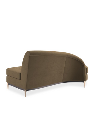 Brown Velvet Sectional Sofa | Caracole Three's Company | Oroa.com