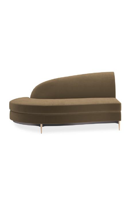 Brown Velvet Sectional Sofa | Caracole Three's Company | Oroa.com