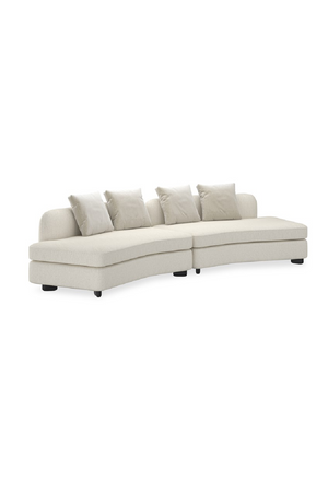 Ivory Linen Sectional Chair | Caracole Lumi | Oroa.com