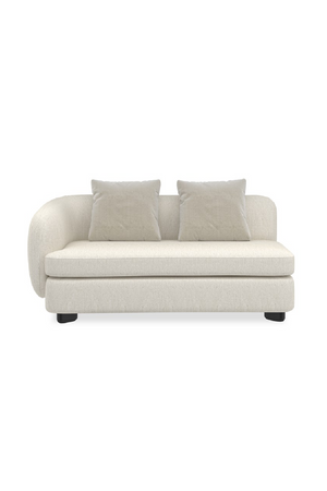 Ivory Linen Sectional Chair | Caracole Lumi | Oroa.com