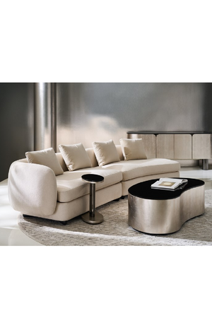 Ivory Linen Sectional Chair | Caracole Lumi | Oroa.com