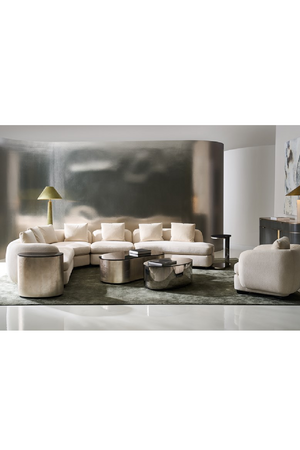 Ivory Linen Sectional Chair | Caracole Lumi | Oroa.com