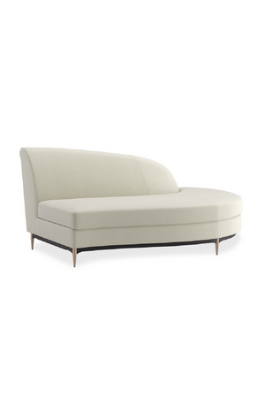 White Velvet Sectional Sofa | Caracole Three's Company | Oroa.com