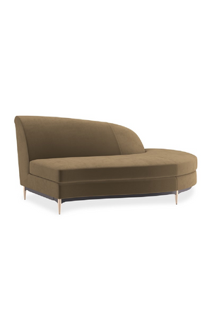 Brown Velvet Sectional Sofa | Caracole Three's Company | Oroa.com