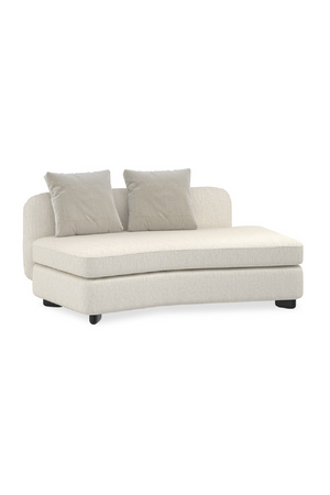 Ivory Linen Sectional Chair | Caracole Lumi | Oroa.com