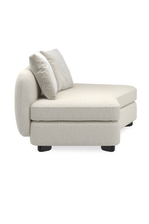 Ivory Linen Sectional Chair | Caracole Lumi | Oroa.com