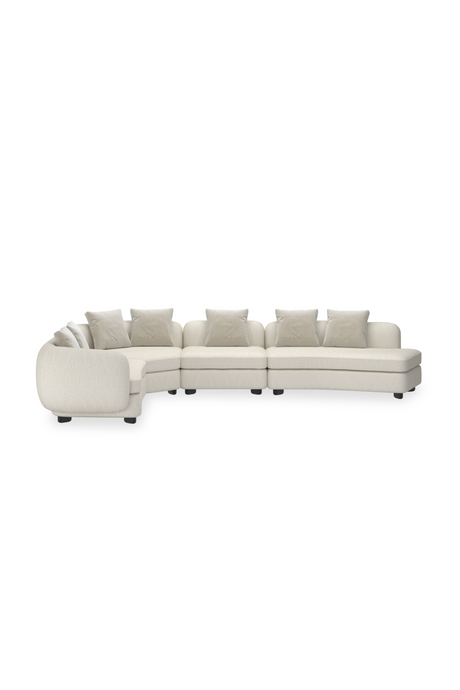 Ribbed Linen 4-Piece Sectional Sofa | Caracole Lumi | Oroa.com
