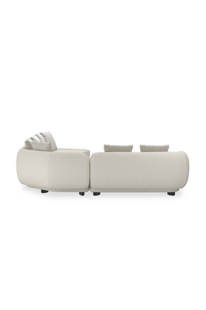 Ribbed Linen 4-Piece Sectional Sofa | Caracole Lumi | Oroa.com