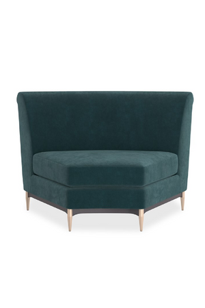 Green Velvet Sectional Sofa | Caracole Three's Company | Oroa.com