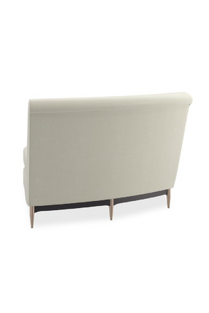 White Velvet Sectional Sofa | Caracole Three's Company | Oroa.com