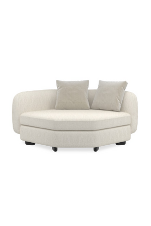 Ivory Linen Sectional Chair | Caracole Lumi | Oroa.com