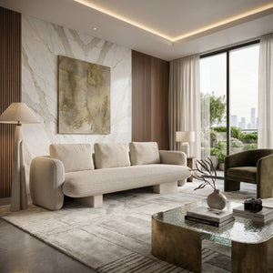   Ecru Linen Sofa | Oroa.com