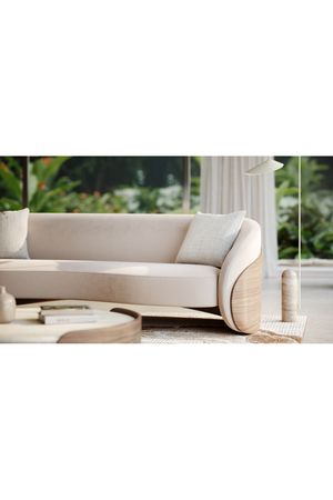 Ivory Mohair Sofa | Caracole Fleur | Oroa.com