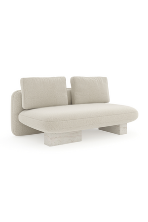 Velvet Upholstered Loveseat | Caracole Overlap | Oroa.com