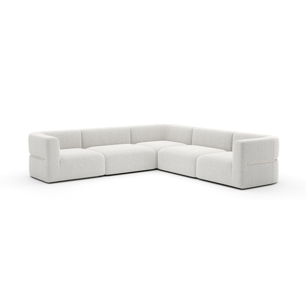  Ribbed Linen Sectional Sofa | Oroa.com
