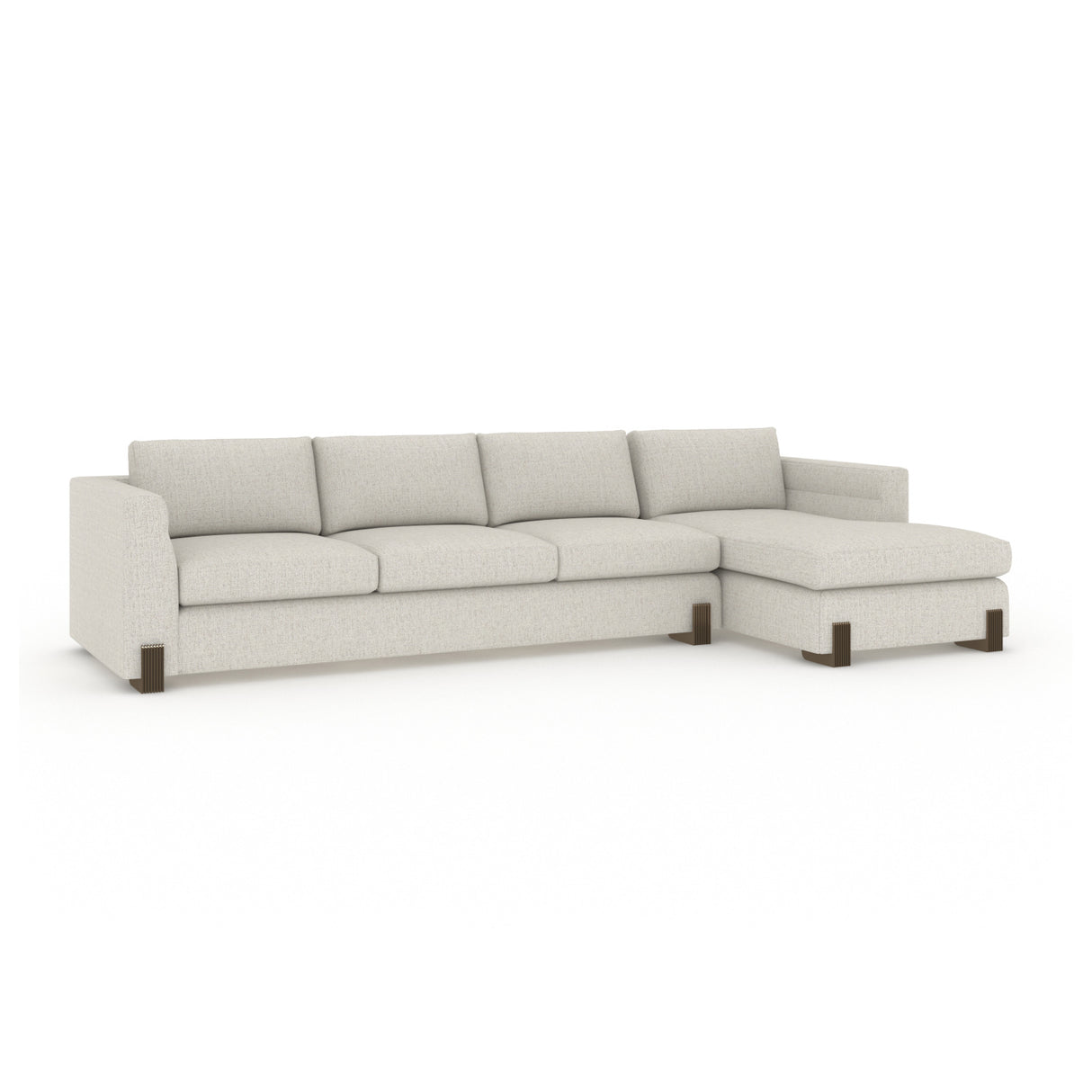   Beige Woven Chaise Lounge L | Oroa.com