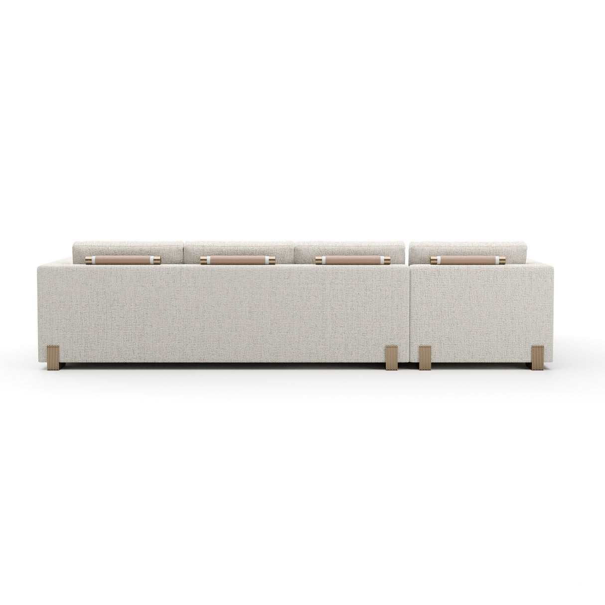   Beige Woven Chaise Lounge L | Oroa.com