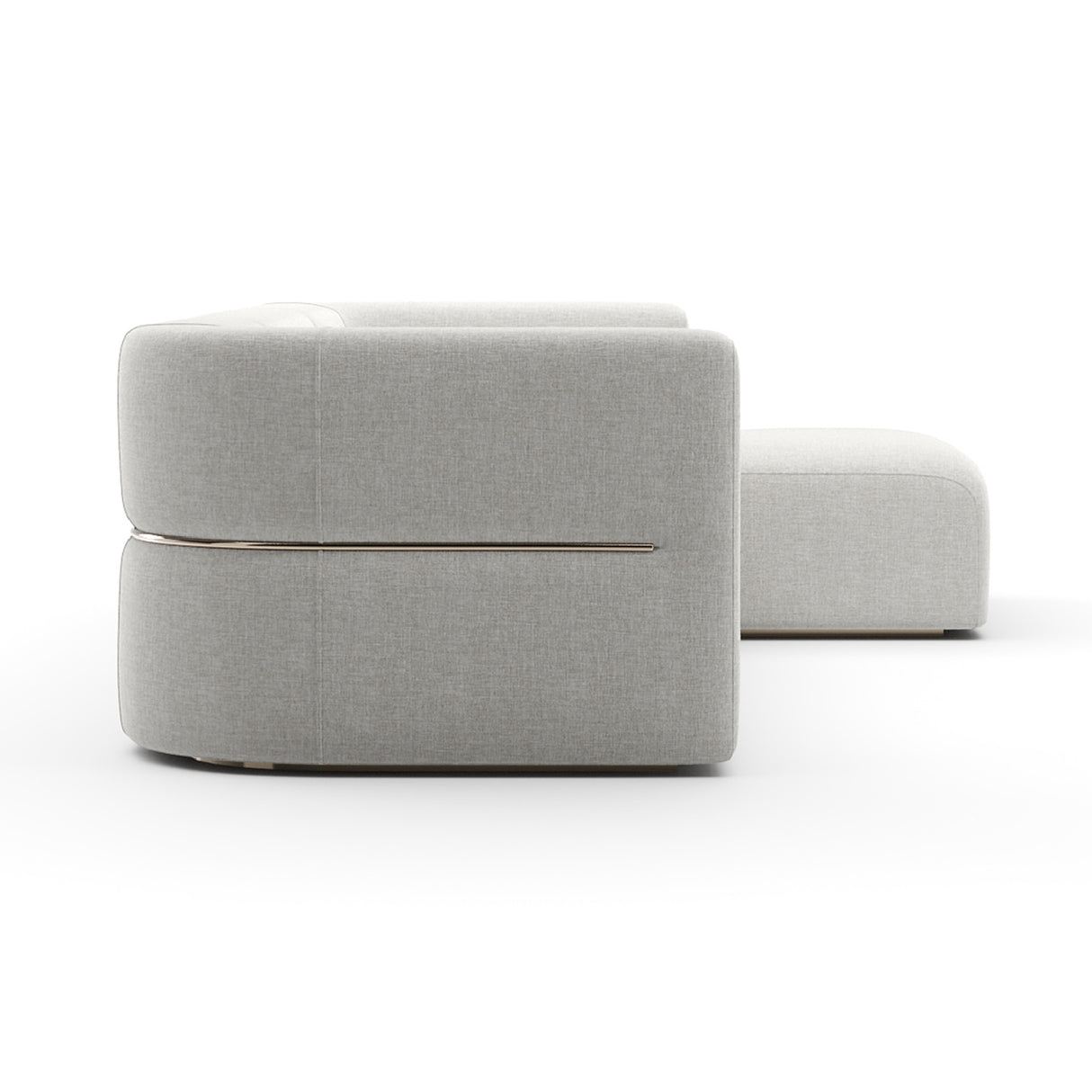   Ribbed Linen Sectional Sofa | Oroa.com