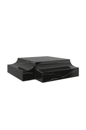 Black Marble Corner Wedge Base | Caracole Overlap | Oroa.com