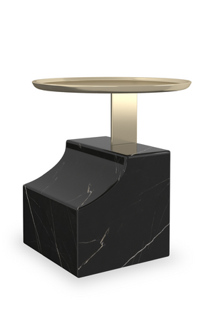   Black Marble Accent Table | Oroa.com