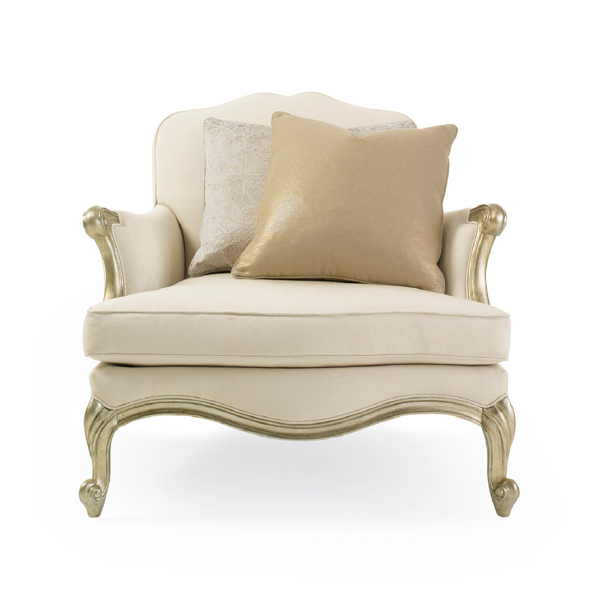   White French-Inspired Lounge Chair | Oroa.com