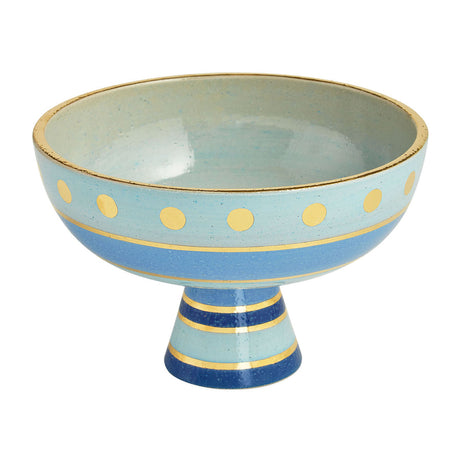 Hand-Painted Stoneware Pedestal Bowl M | Jonathan Adler Chroma | Oroa.com