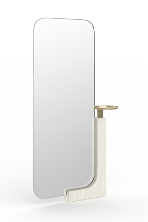 Travertine Stand Floor Mirror | Caracole Overlap | Oroa.com