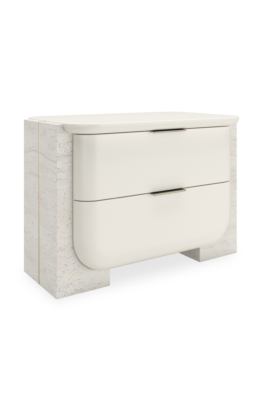   White 2-Drawer Nightstand | Oroa.com