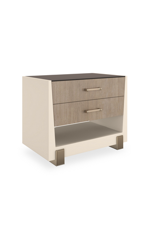   Beech Wood 2-Drawer Nightstand | Oroa.com