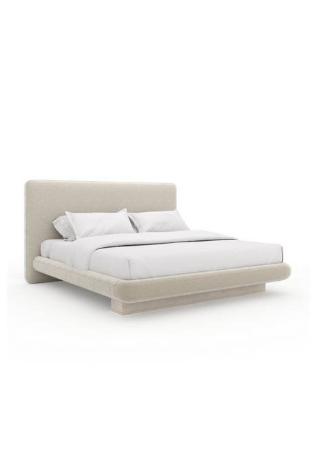 Ivory Vintage Velvet King Bed | Caracole Overlap | Oroa.com
