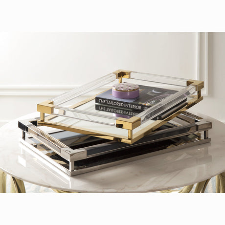 Clear Acrylic Rectangular Tray | Jonathan Adler Jacques | Oroa.com