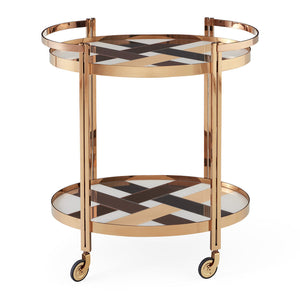 Polished Brass Bar Cart | Jonathan Adler Chambeige | Oroa.com