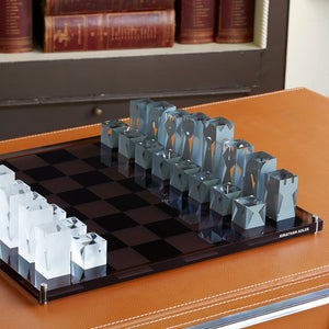 Smoked & Clear Acrylic Chess Set | Jonathan Adler | Oroa.com