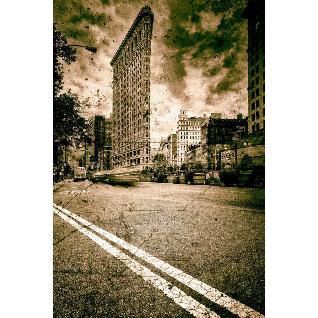   Sepia Iconic Building Photographic Art | Oroa.com
