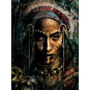   Tribal Face Photographic Art | Oroa.com